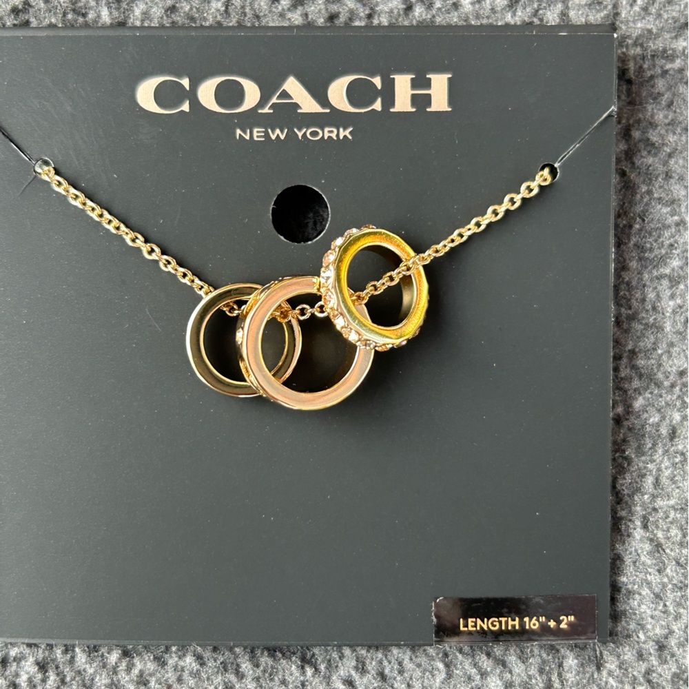 Authentic coach necklace